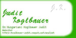 judit koglbauer business card